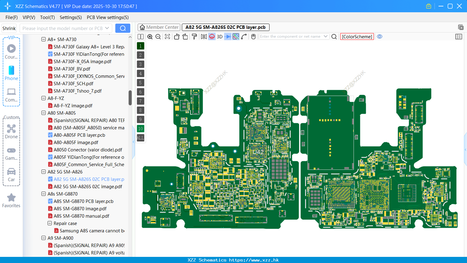Samsung A82 5G SM-A826S 02C PCB Layer